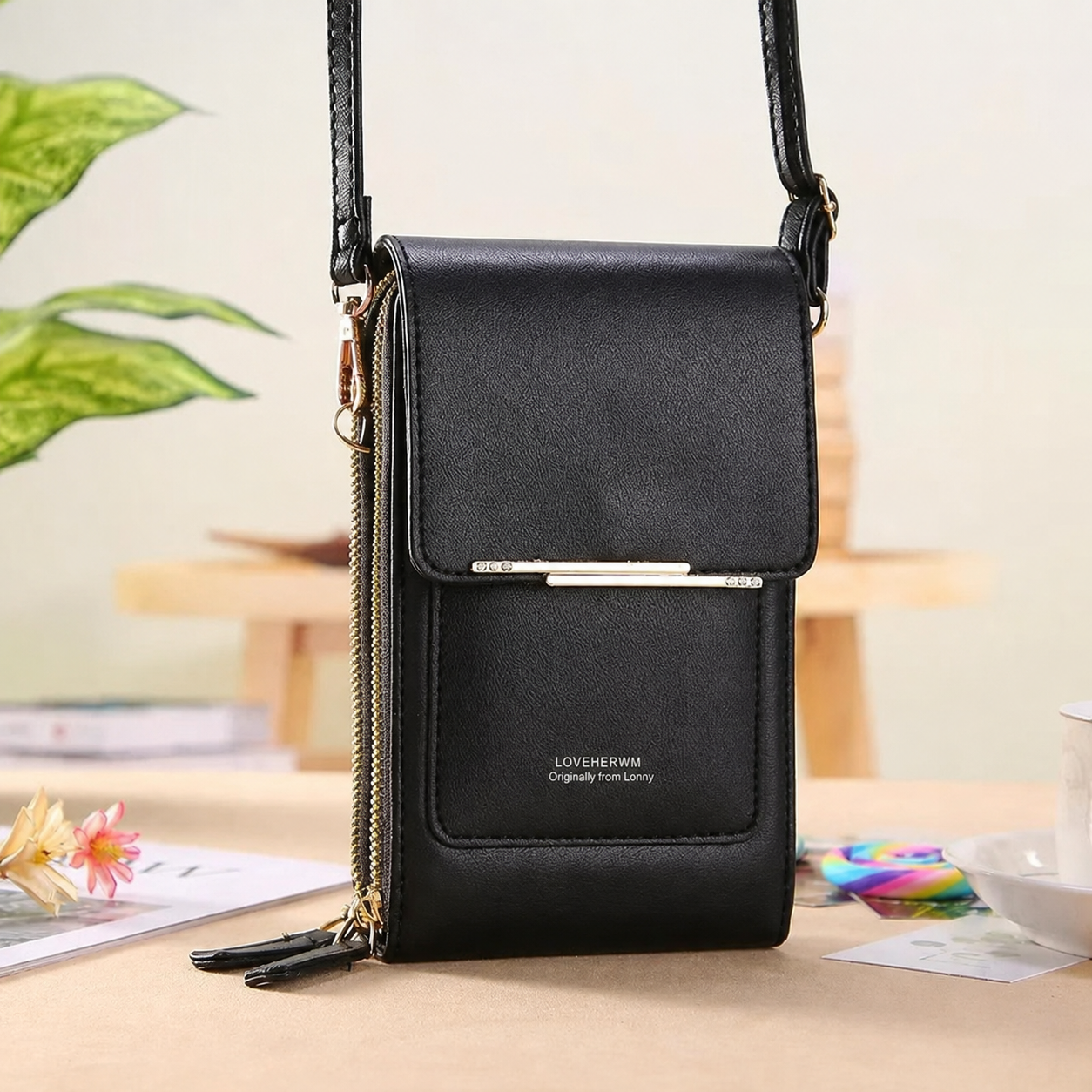 🔥Final 3 Hours: 55% OFF 2026 Trendy Minimalist Elegant Women's Touchscreen Crossbody Phone Wallet