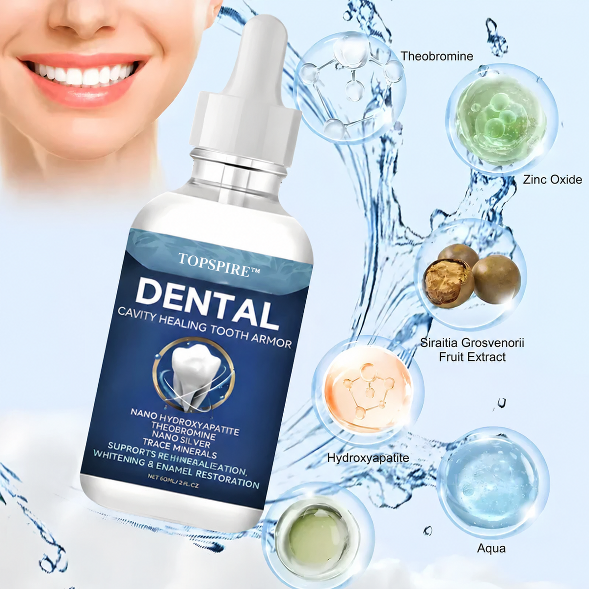 TOPSPIRE™ Advanced Enamel Repair & Whitening Kit (Includes Free LED Mirror)