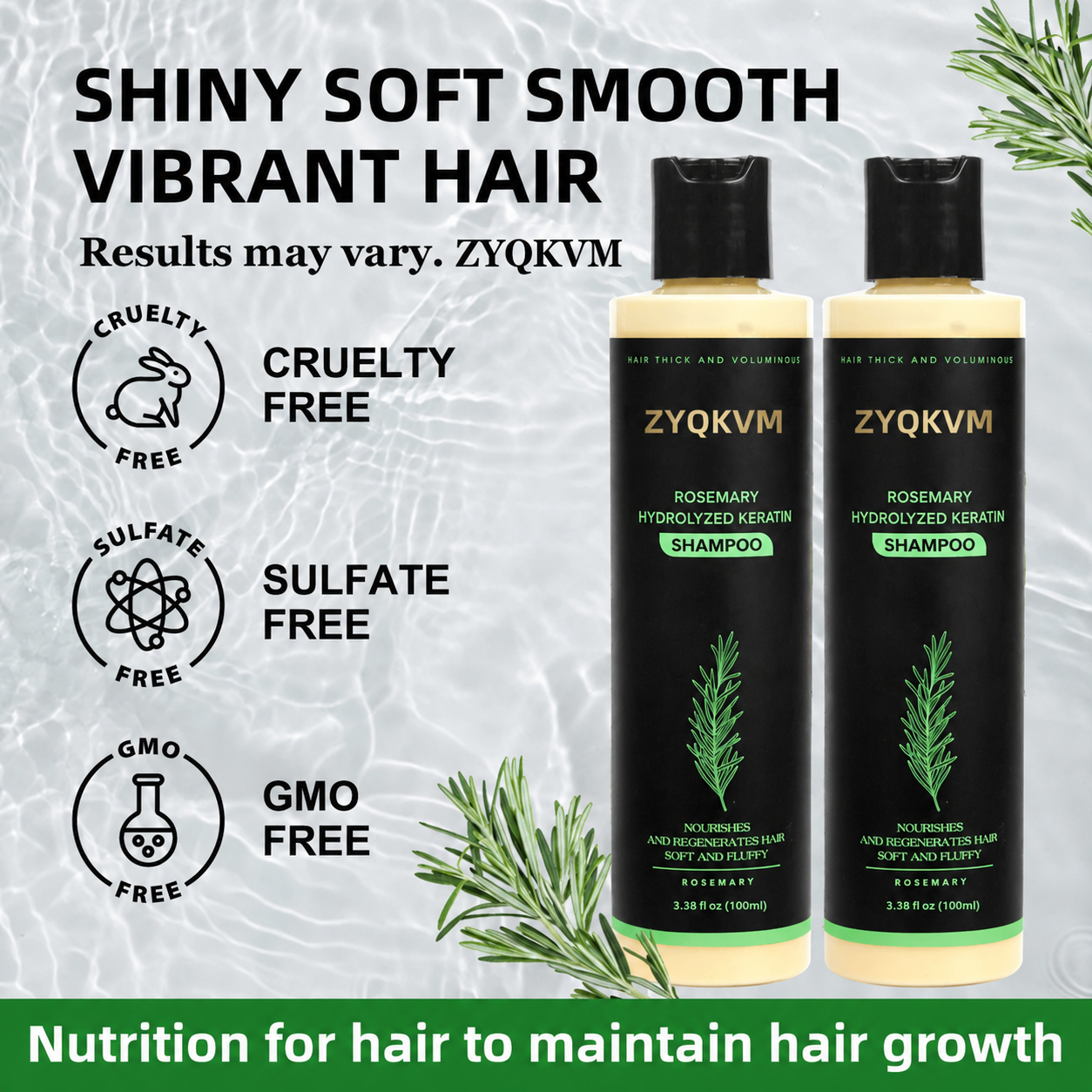 🔥LAST DAY 50% OFF - 🌿Loveherwm® Organic Rosemary Hair Growth Shampoo
