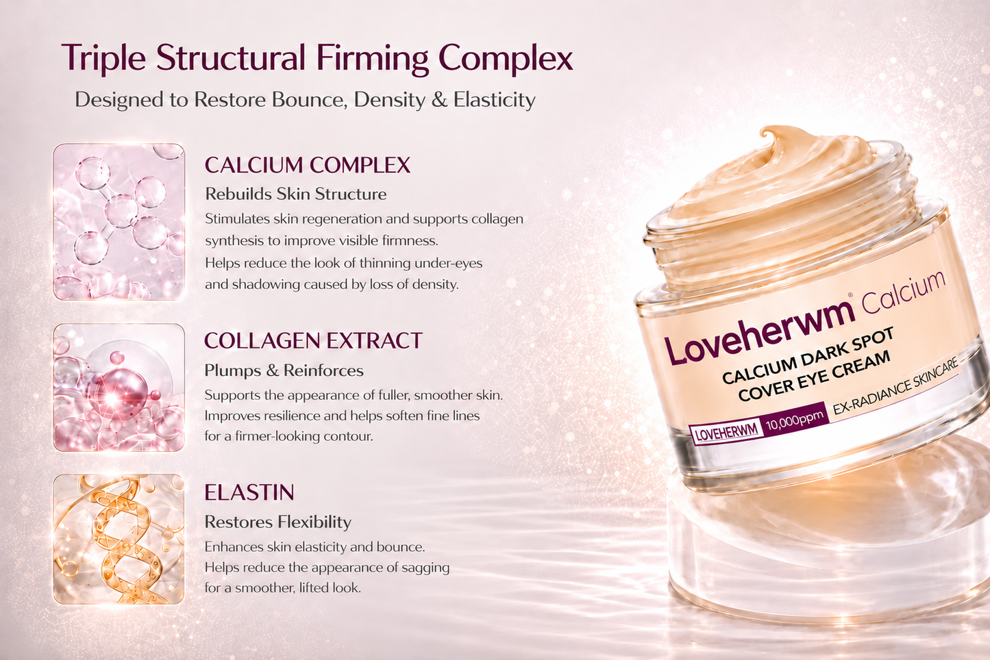 🔥LAST DAY 50% OFF!! Loveherwm Korean Calcium Dark Spot Eye Cream