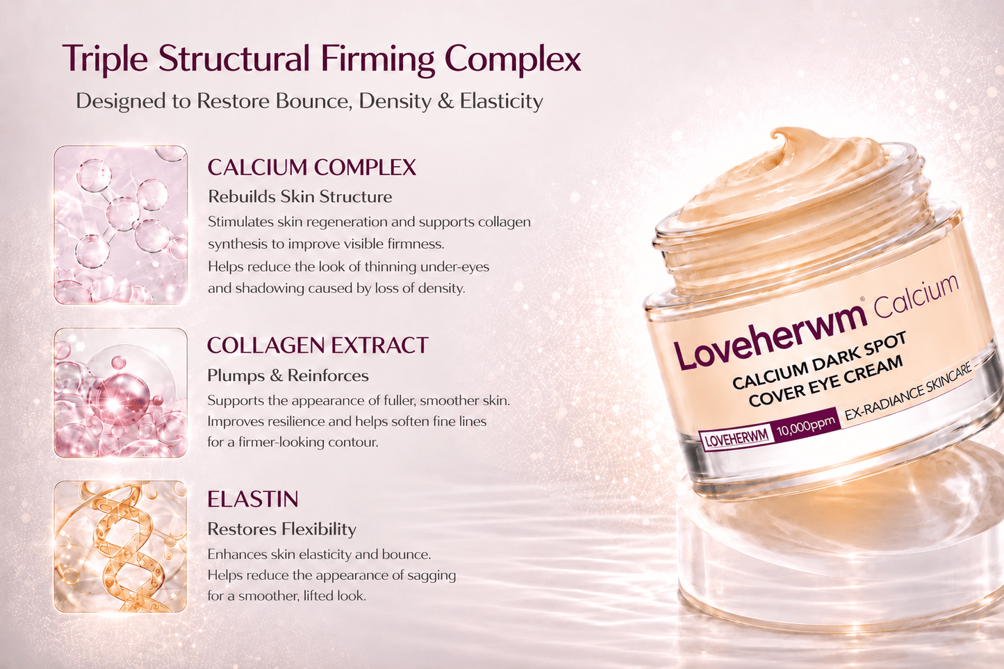 🔥LAST DAY 50% OFF!! Loveherwm Korean Calcium Dark Spot Eye Cream - Loveherwm