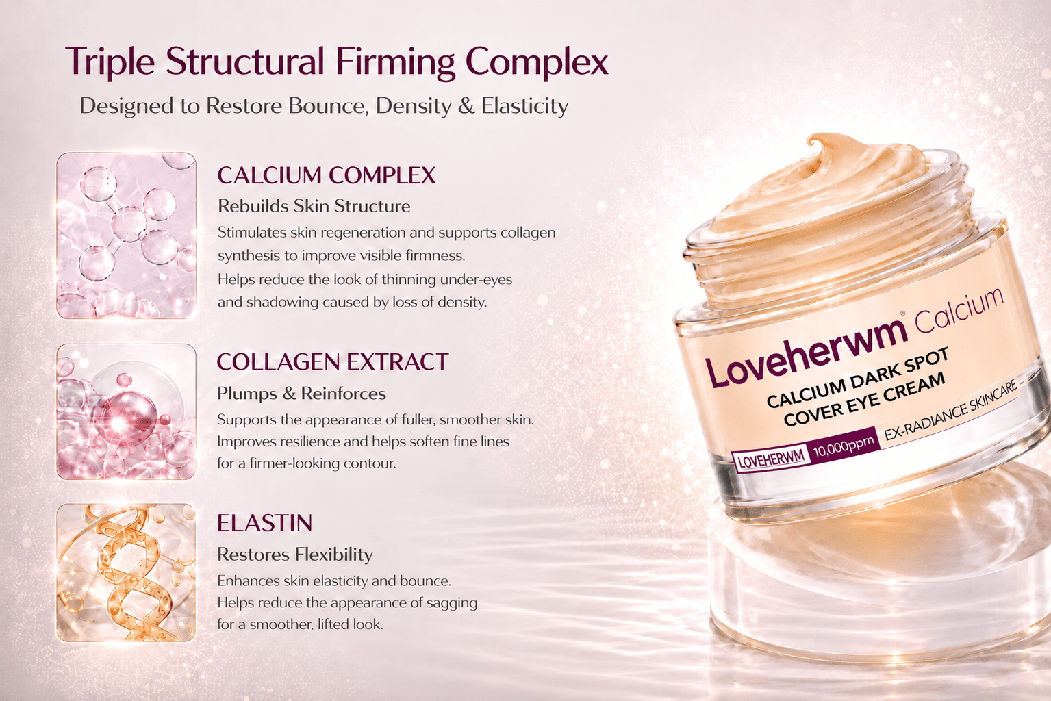 🔥LAST DAY 50% OFF!! Loveherwm Korean Calcium Dark Spot Eye Cream - Loveherwm
