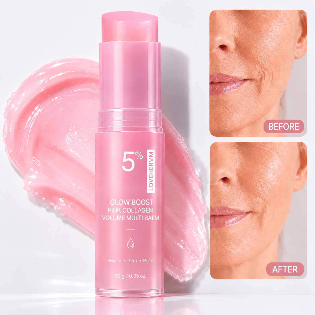 🔥LAST DAY 60% OFF - LOVEHERWM Korean Pink CollagenVolume Multi Balm - Loveherwm