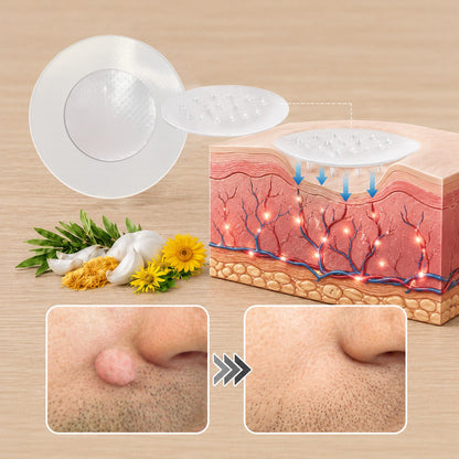 ✨LOVEHERWM®2-in-1 Microneedle & Hydrocolloid Patch🍀| Removes Raised Moles, Acne, Flat Warts & Skin Tags | Helps Improve Wrinkles, Scars & Blemishes | Invisible Patches for Face & Body - Loveherwm